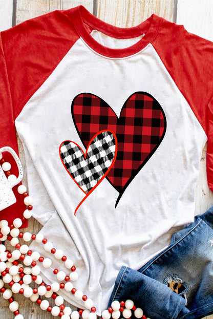 Haut raglan à motif flocons de neige et sapin de Noël