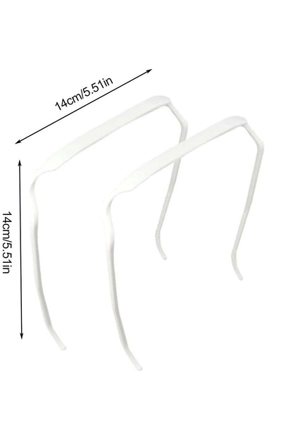 Silvery Thick Hair Squared Plastic Hair Hoop