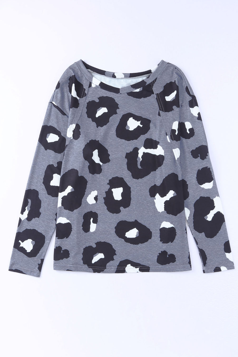 Print Long Sleeve Loose Top