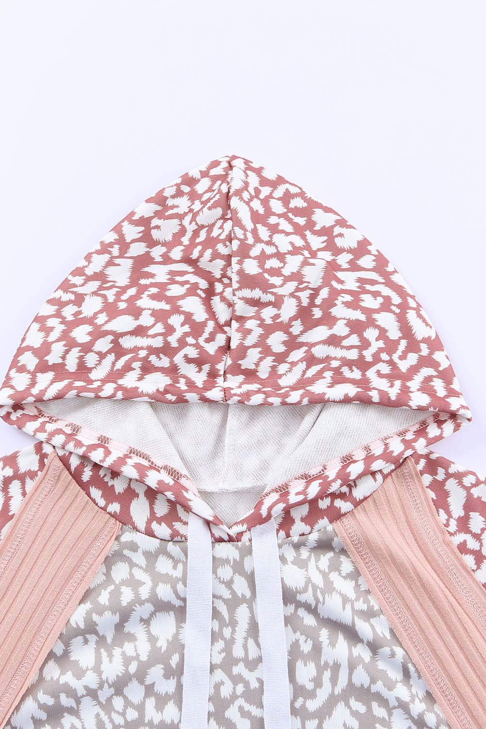 Sweat à capuche à manches longues léopard