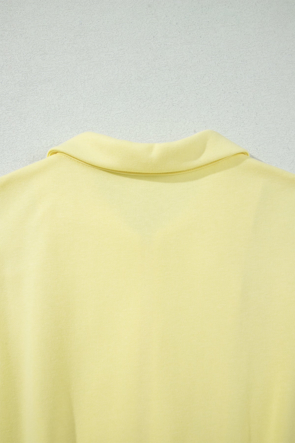 Yellow Cream Half Zip Polo Tee Elastic Waist Romper