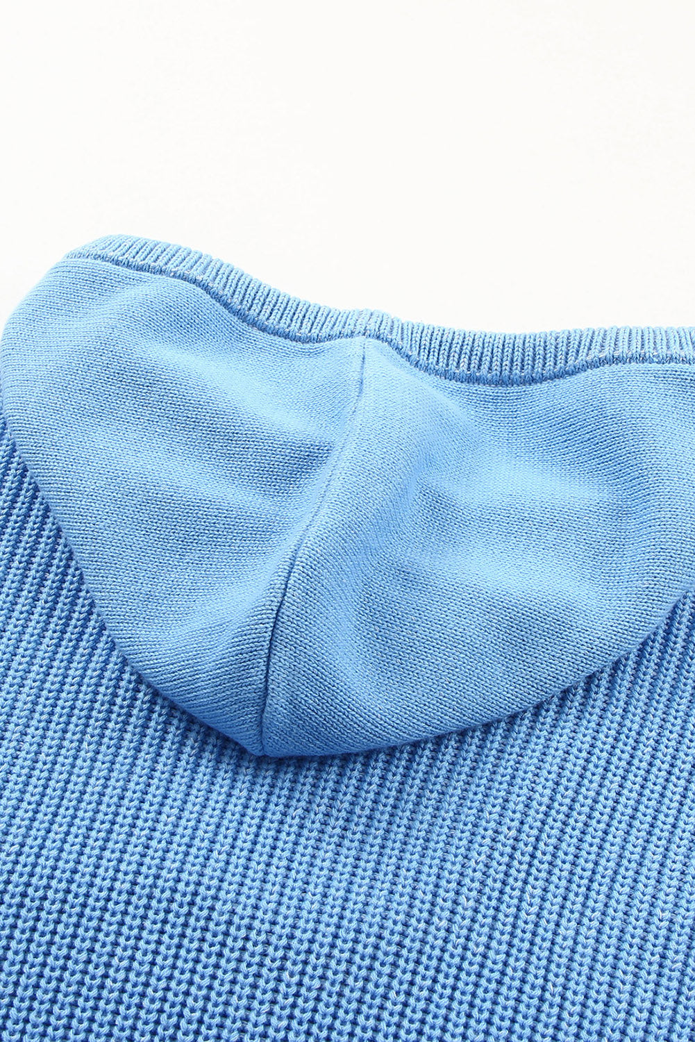 Pull à capuche col V Henley 