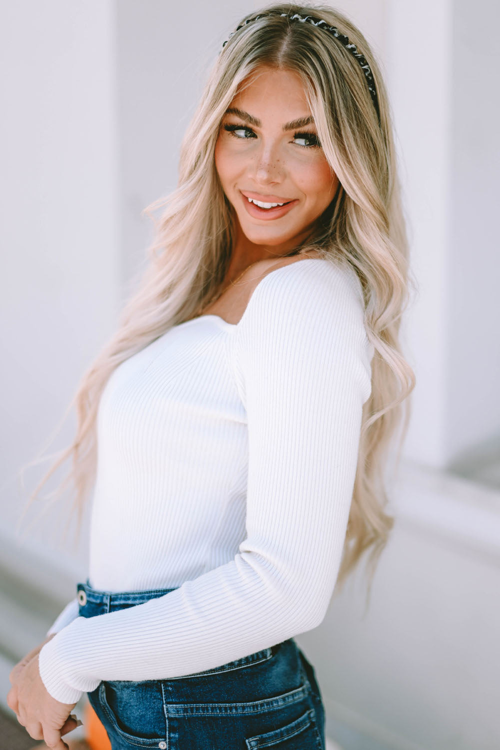 Diadema ondulada con estampado de leopardo vintage negro 