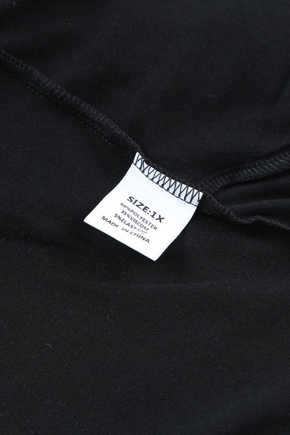 Sudadera con capucha de talla grande con bloques de color y estampado occidental