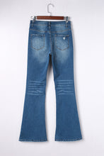 Medium Wash High Rise Flare Jeans