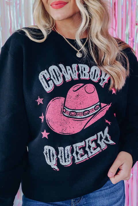 Heart Shaped Embroidered Pullover Sweatshirt