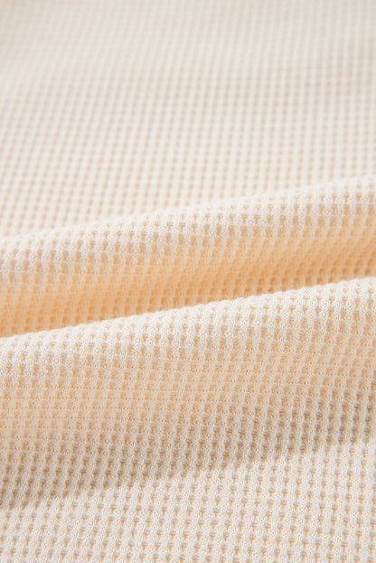 Haut ample à manches longues et col gaufré Jet Stream