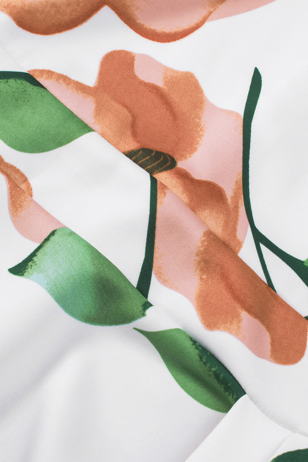 Robe mi-longue moulante fendue à épaules dénudées et imprimé floral bleu foncé