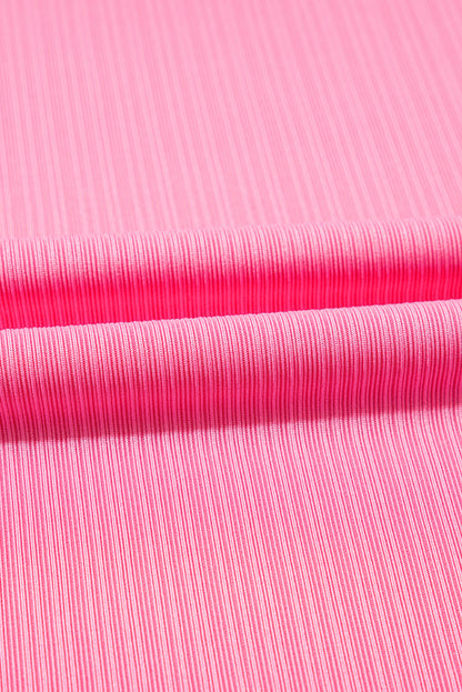 Bonbon Textured Ruffle Trim Crop Vest Lace-up Long Skirt Set