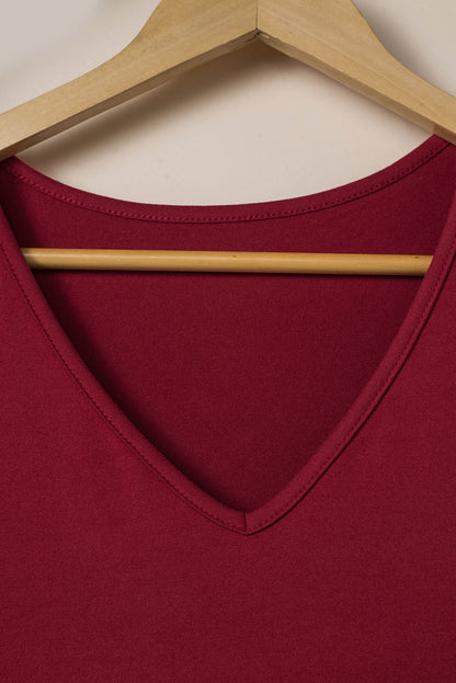 Leopard Color Block Side Slit T Shirt Maxi Dress