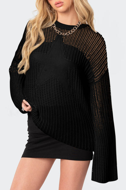 Pull oversize blanc Seeing Stars