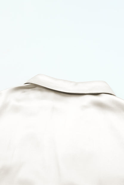 Combinaison à lacets, taille haute, manches longues, jambes larges 