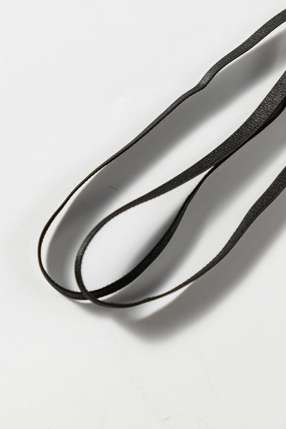 3 piezas set de lencería de malla de encaje con liguero de plumas 