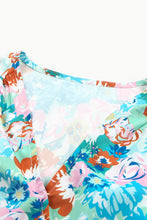 Floral Print Wrap Long Sleeve Bodysuit