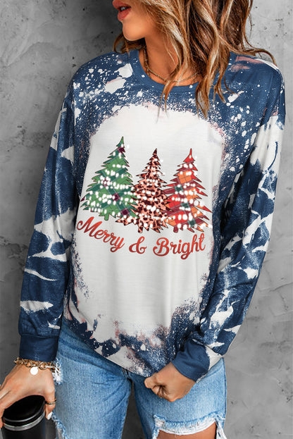 Multicolor Vintage Bleached Burning Vibe Pullover