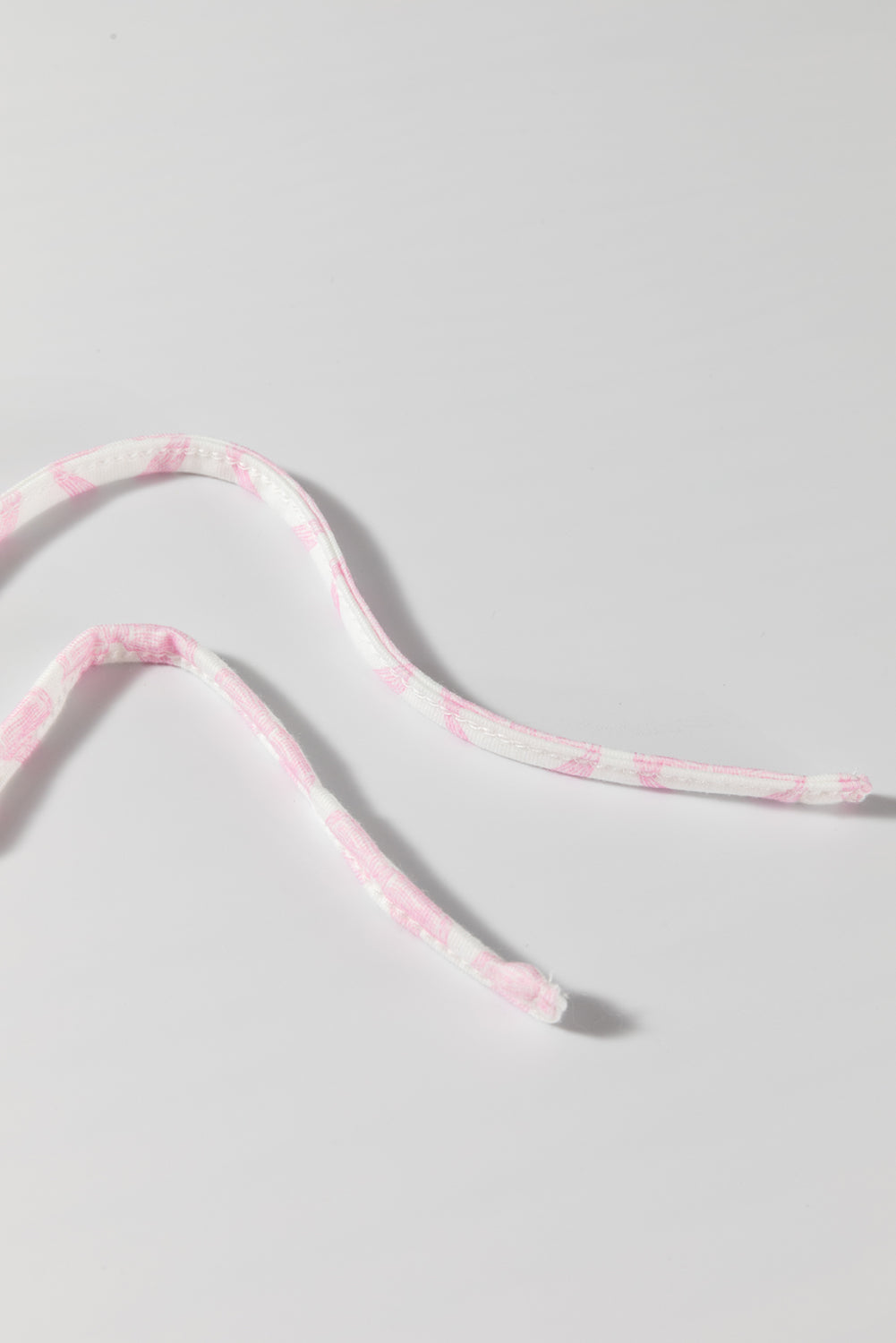 Haut rayé rose à manches 3/4 et épaules tombantes