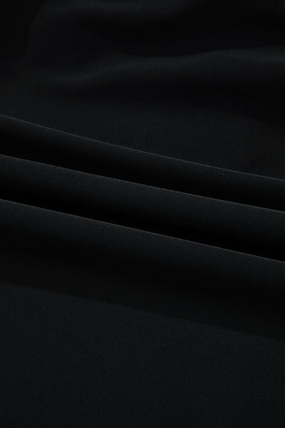 Black Sleeveless Strappy Halter Neck Sexy One Piece Swimsuit