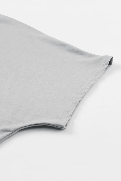 Tunique à manches courtes avec poches latérales 