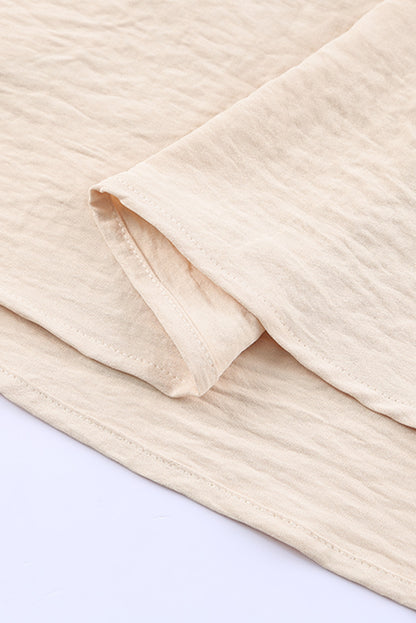 Gilet à col en V et épaules nouées 