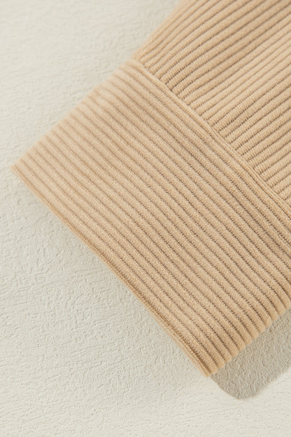 Veste-chemise boutonnée en velours côtelé beige clair uni à volants et poches à rabat