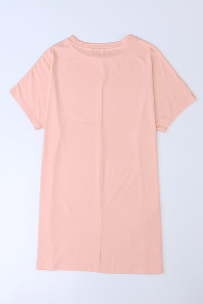 Tunique à manches courtes avec poches latérales 