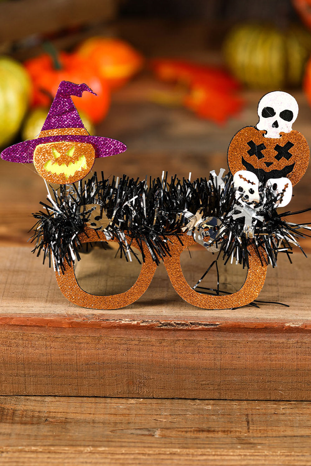 Pomelo Naranja Calabaza De Halloween Calavera Gafas Divertidas 