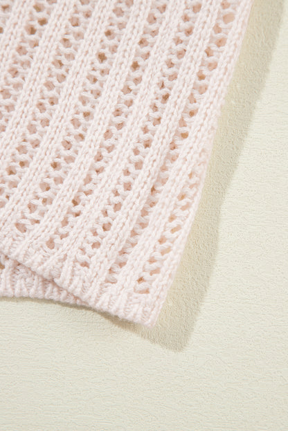 Cardigan ouvert sur le devant à épaules tombantes et crochet creux Jet Stream