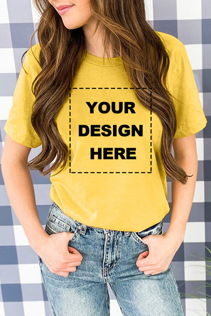 Blank Apparel - T-shirt ras du cou kaki uni personnalisé