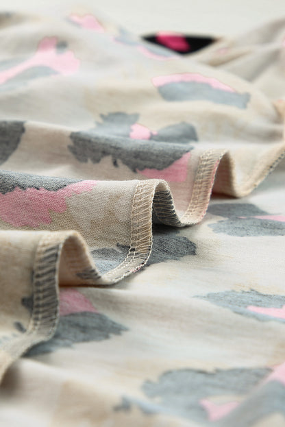 T-shirt ample imprimé léopard boyfriend 