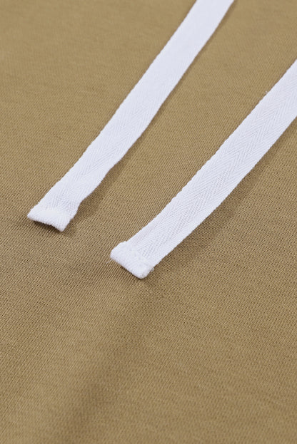 Sweat à capuche patchwork gris colorblock 