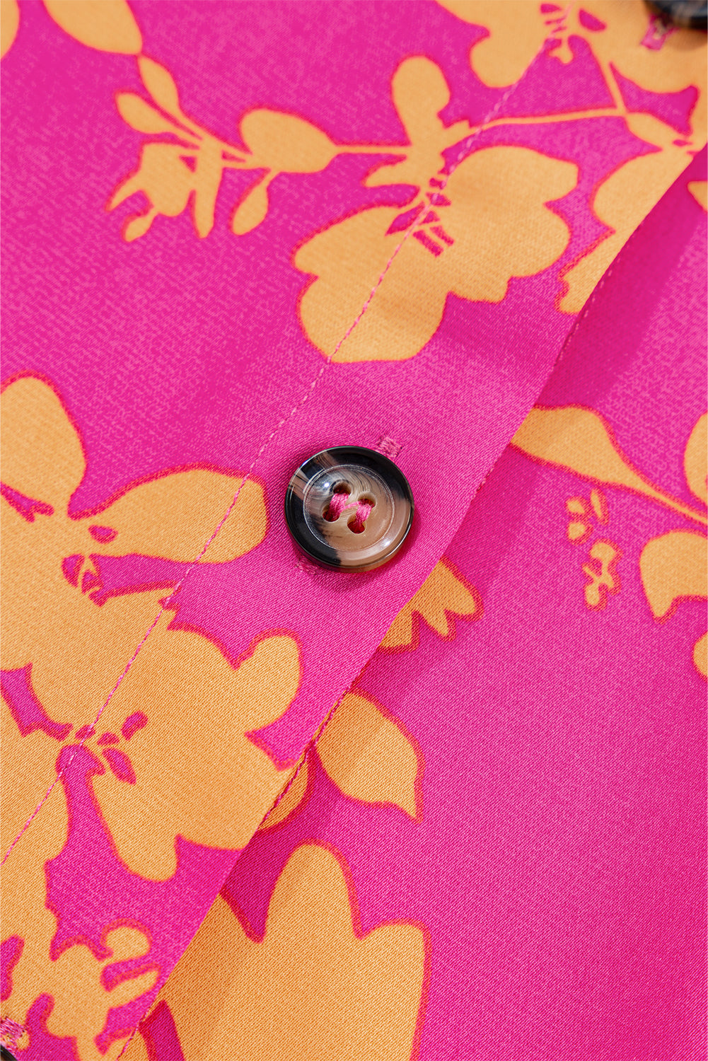 Robe courte fluide à imprimé floral rose avec cordon de serrage