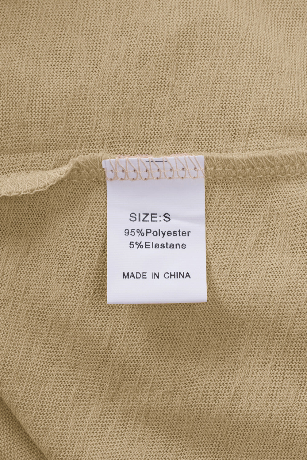 Cardigan ouvert à boutons de couleur unie beige