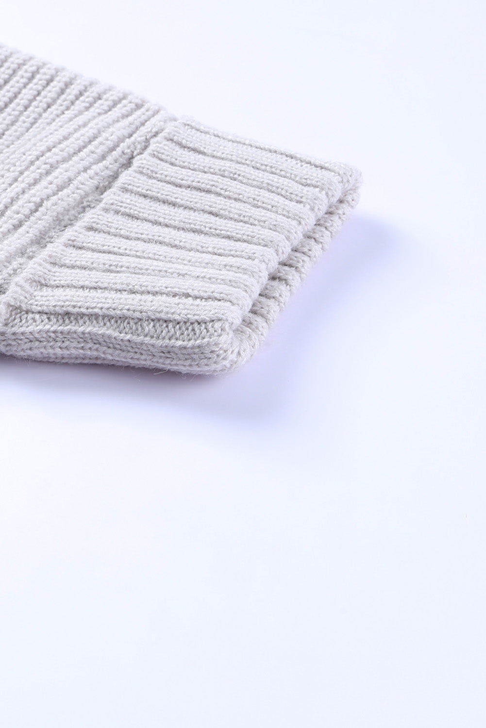 Cardigan surdimensionné kaki à manches repliables 