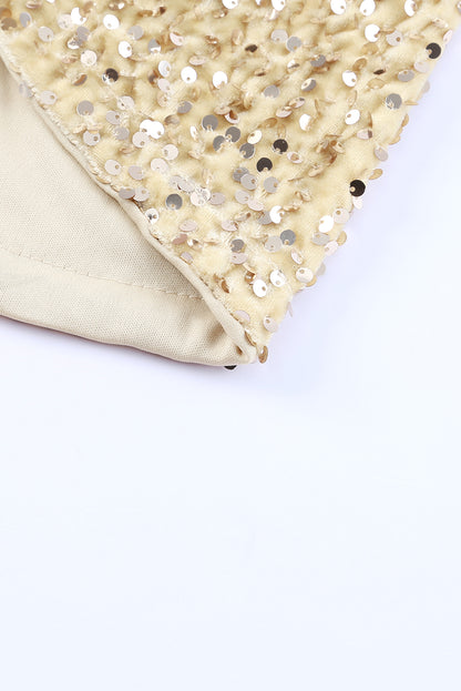 Débardeur à bretelles réglables à paillettes 