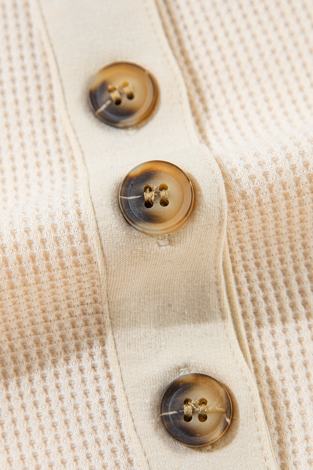 Haut ample à manches longues et col gaufré Jet Stream