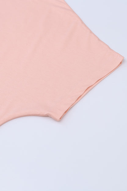 Tunique à manches courtes avec poches latérales 