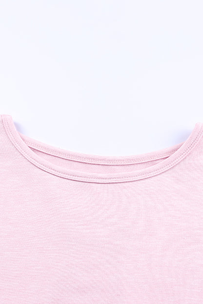 Top tejido de manga larga con espalda abierta