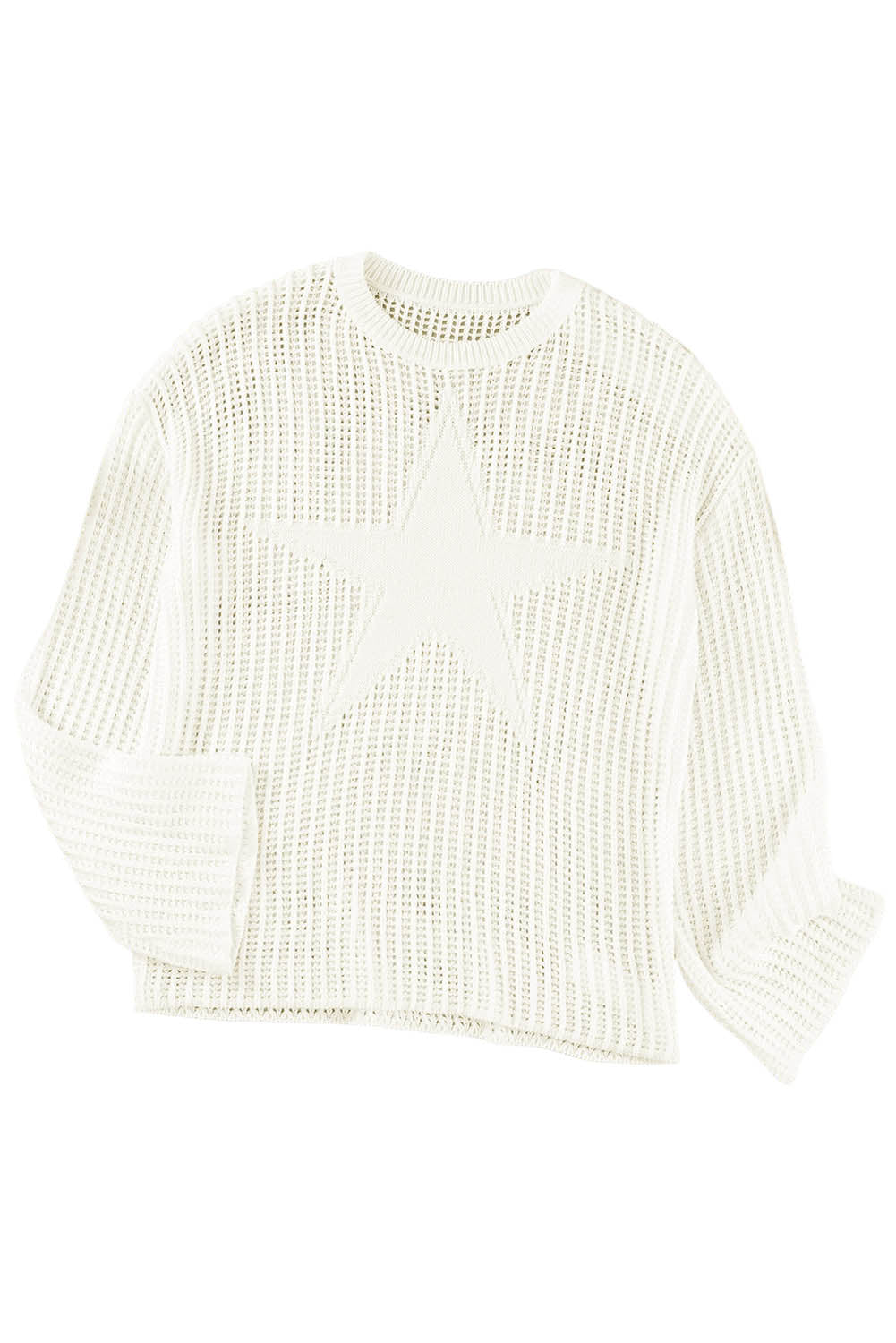 Pull oversize blanc Seeing Stars