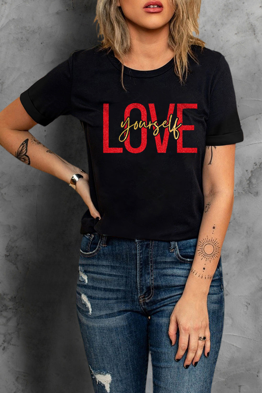 Camiseta de manga corta con estampado gráfico de Merry Christmas Trees