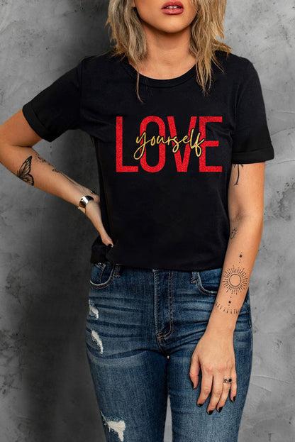 Camiseta de manga corta con estampado gráfico de Merry Christmas Trees