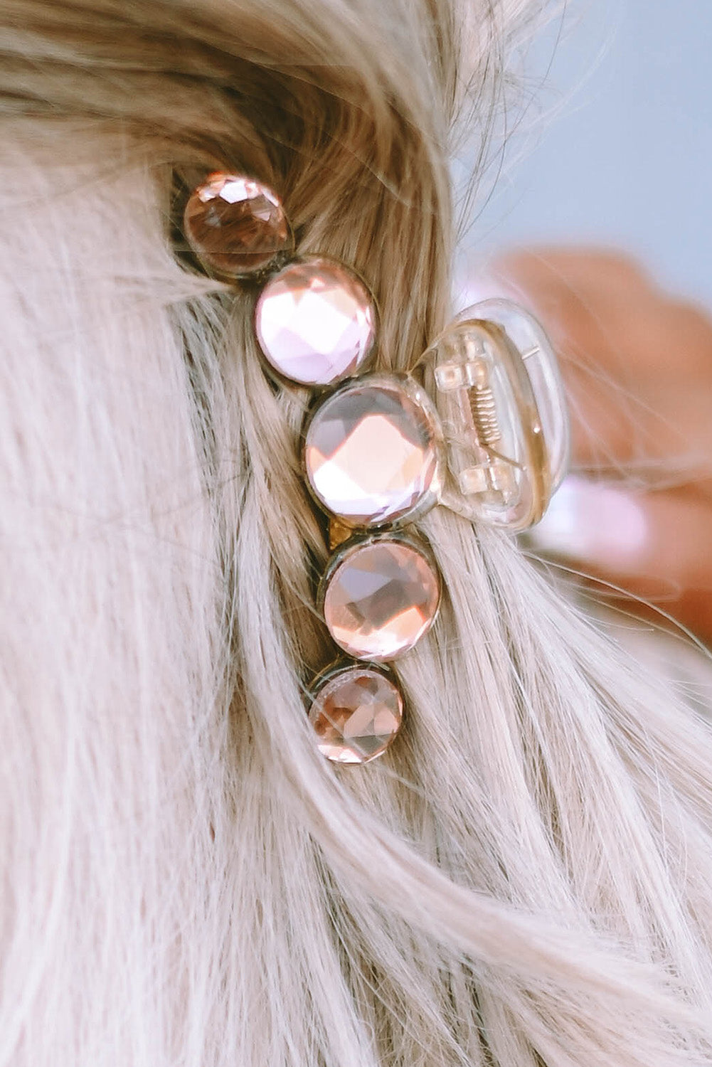 Garra de pelo de cristal elegante multicolor 