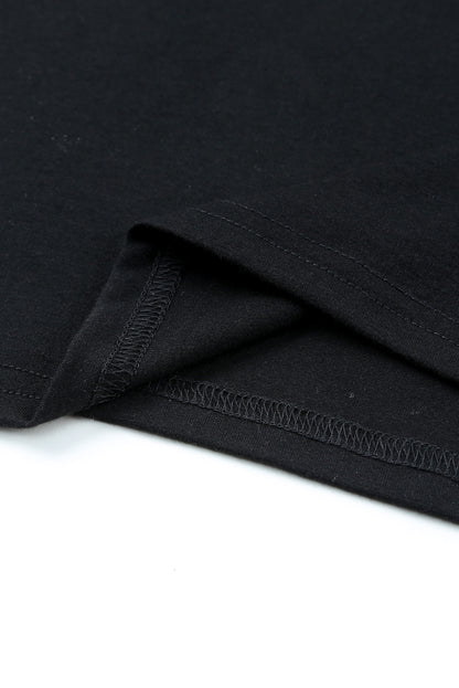 Sudadera con capucha de talla grande con bloques de color y estampado occidental