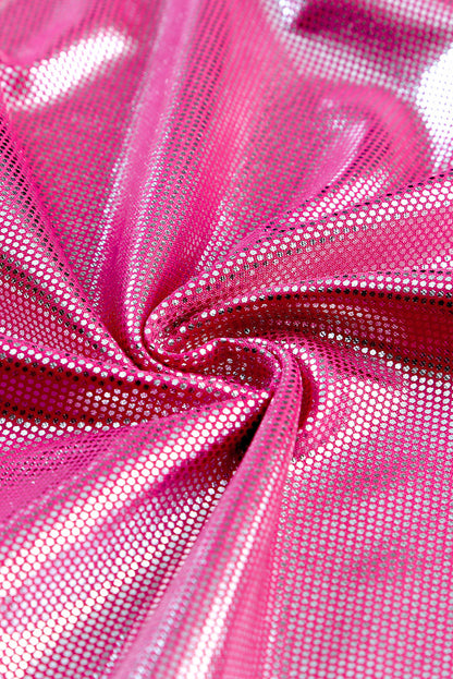 Body sans manches à col montant et paillettes 