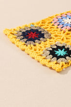Cárdigan con frente abierto y manga de crochet floral de talla grande de Ginger 