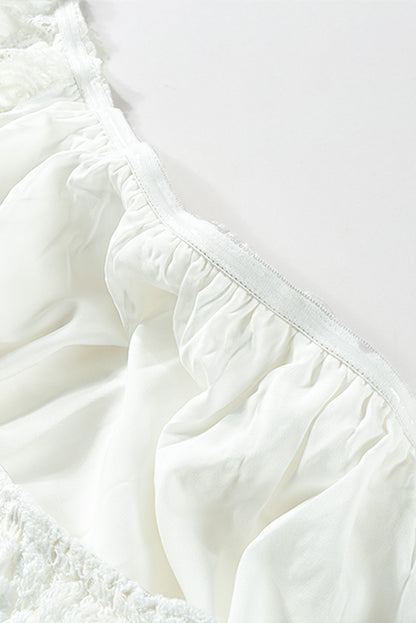 Off-the-shoulder Lace Sleeves Plus size Dress