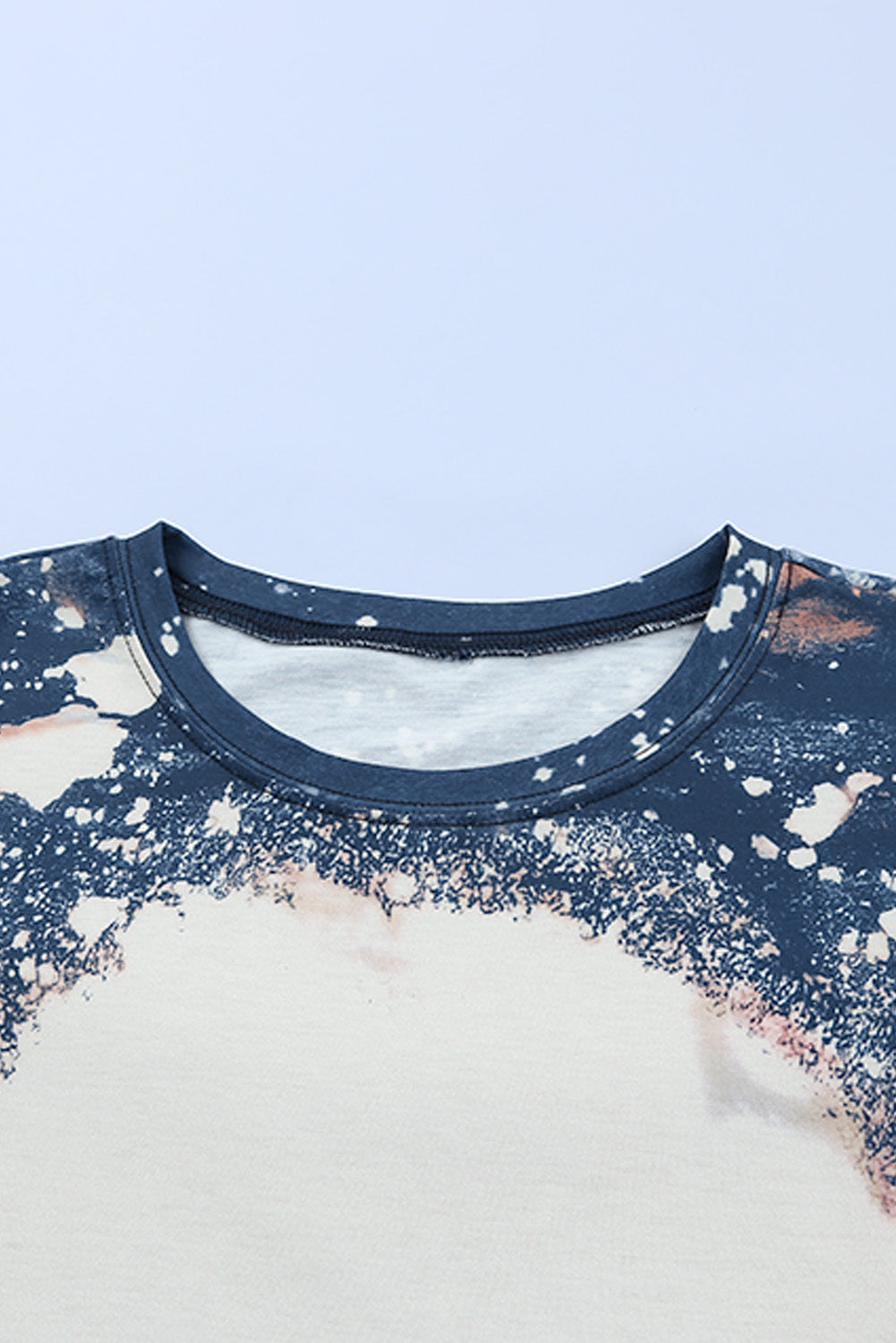 Multicolor Vintage Bleached Burning Vibe Pullover