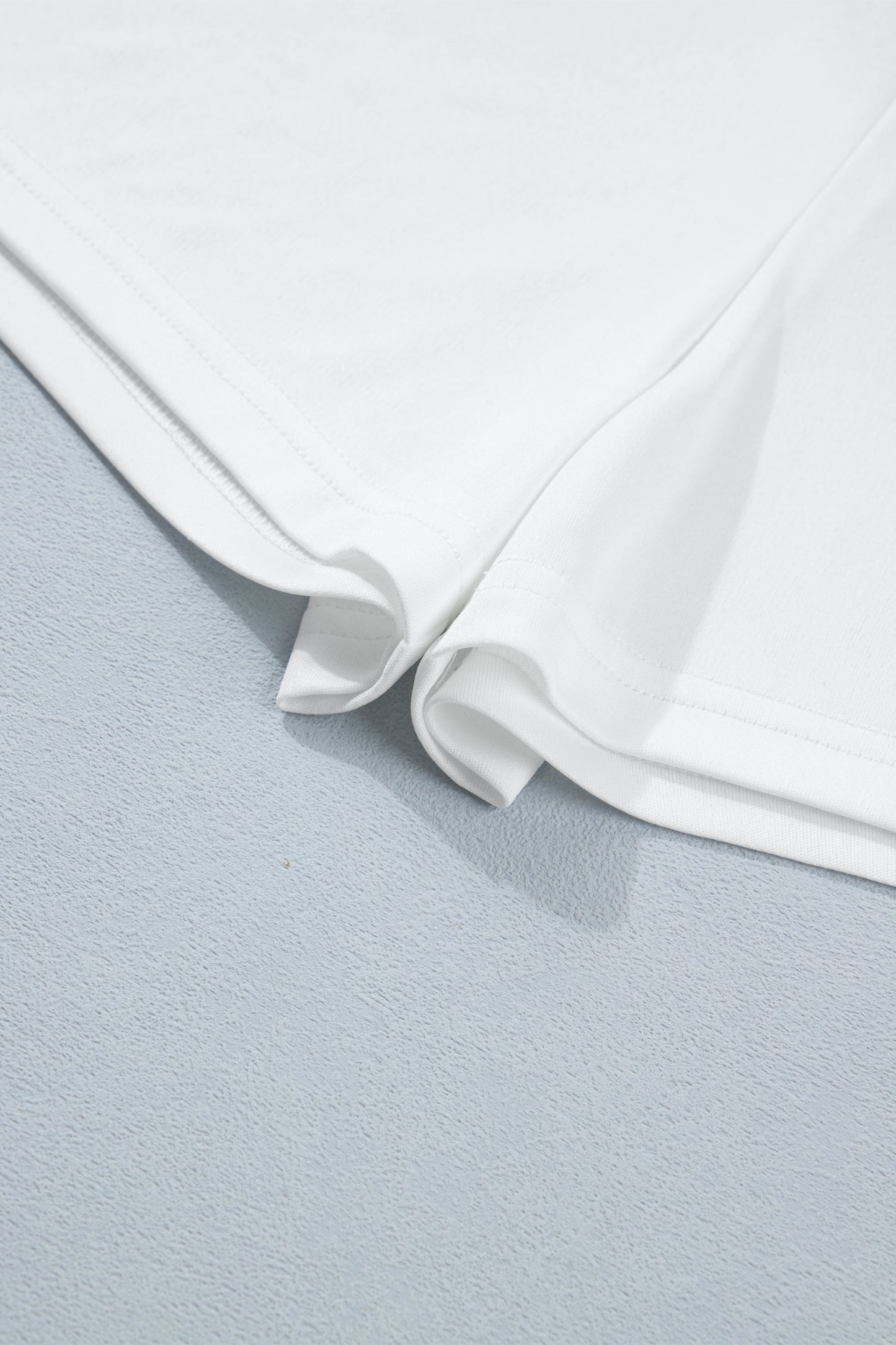 Sky Blue Patriotic Star Printed Beaded Drawstring Mini Skort