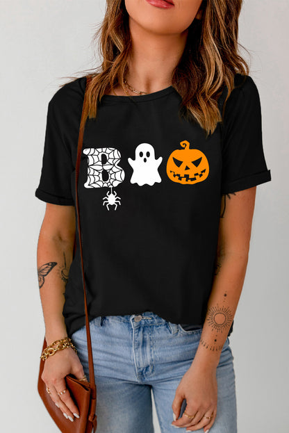 T-shirt à manches courtes avec imprimé graphique « It's Spooky Season »