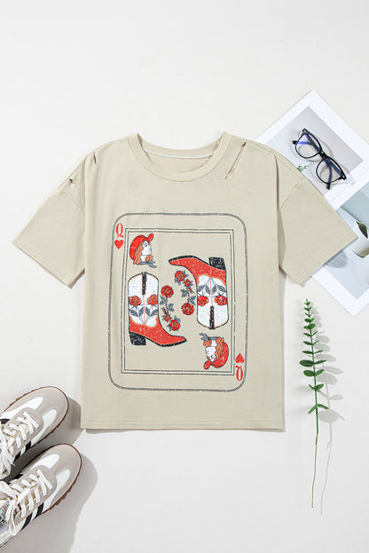 Parchment Cowgirl Queen Graphic Tee