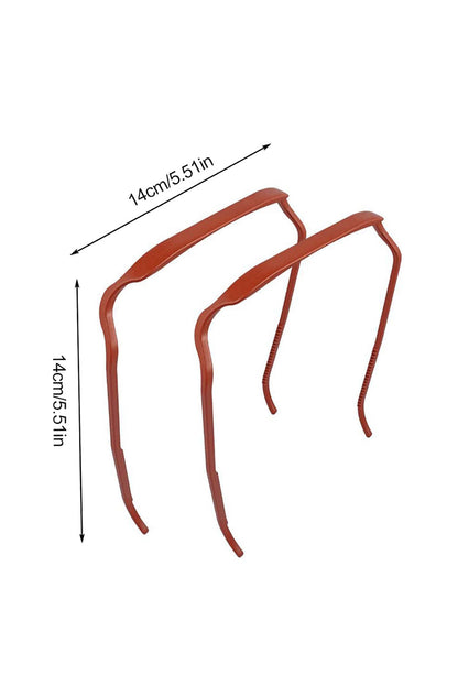 Silvery Thick Hair Squared Plastic Hair Hoop